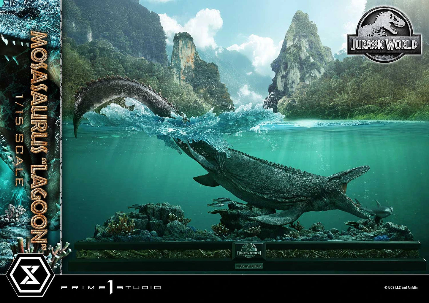 Preventa Resina Mosasaurus Figura Jurassic World Prime 1 (Licencia) Estudio