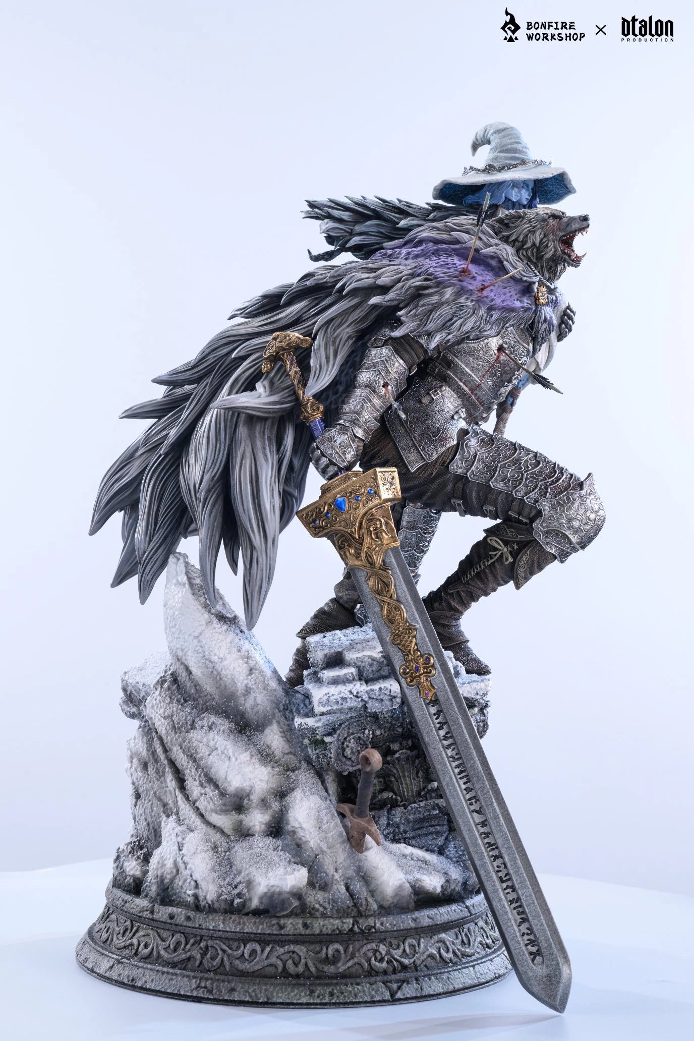Preventa Resina Ranni & Blaidd  Figura Elden Ring Bonfire & DTalon  Estudio