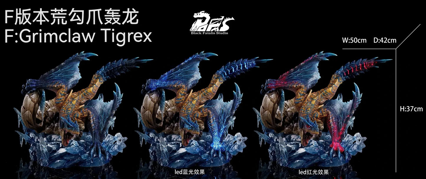 Preventa Resina Tigrex Figura Monster Hunter BlackFatalis Estudio