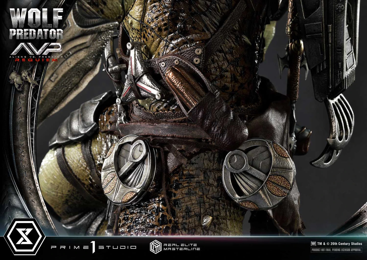 Preventa Resina Wolf Predator Figura Aliens vs Predator: Requiem Prime 1 (Licencia) Deluxe Estudio