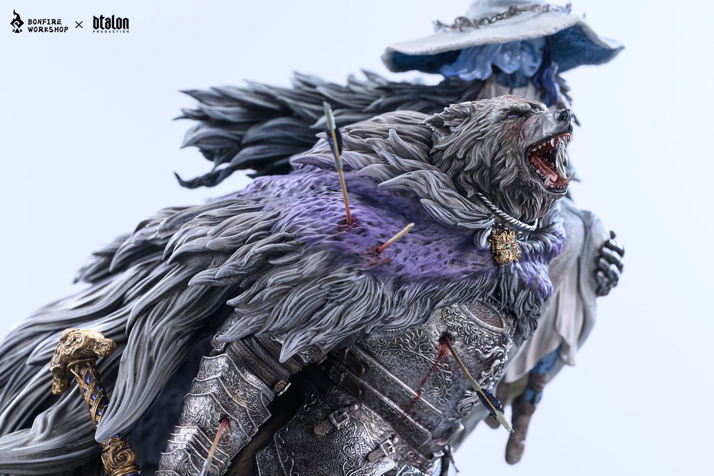 Preventa Resina Ranni & Blaidd  Figura Elden Ring Bonfire & DTalon  Estudio
