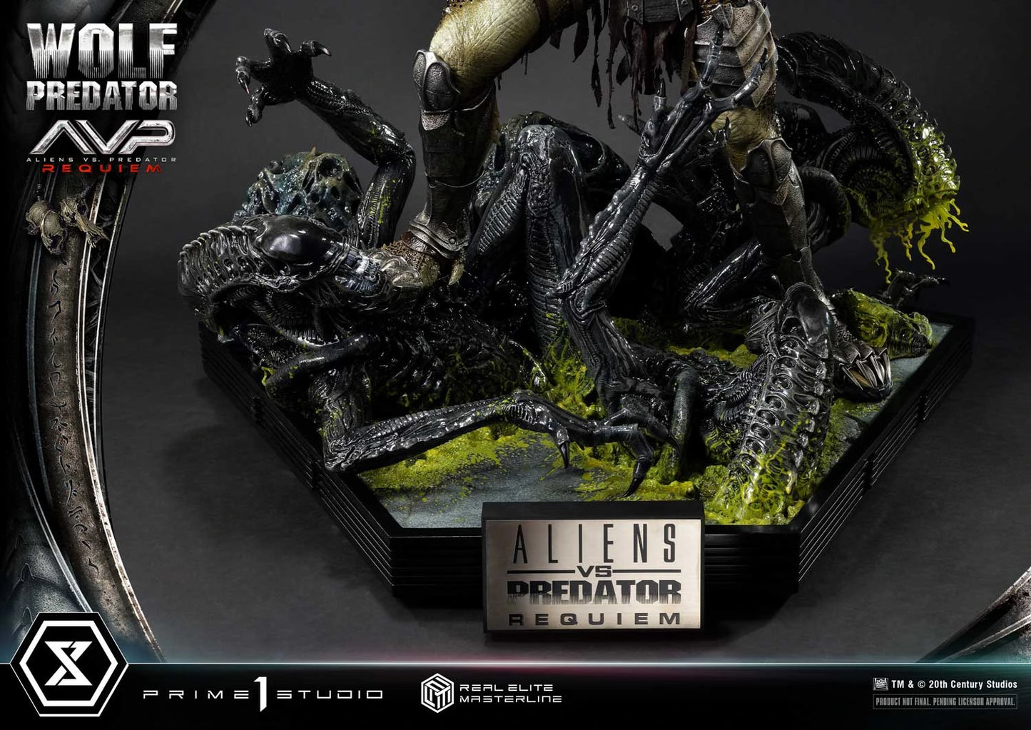 Preventa Resina Wolf Predator Figura Aliens vs Predator: Requiem Prime 1 (Licencia) Deluxe Estudio