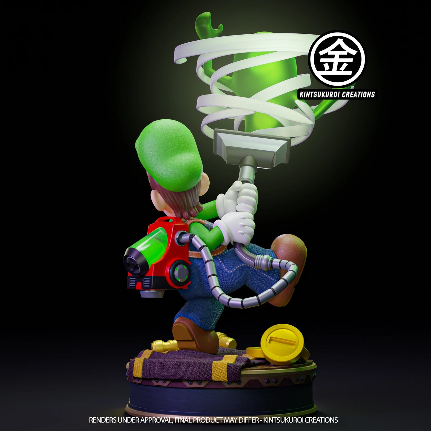 Preventa Resina Luigi Figura Luigi's Mansion 3 Kintsukuroi Creations Estudio