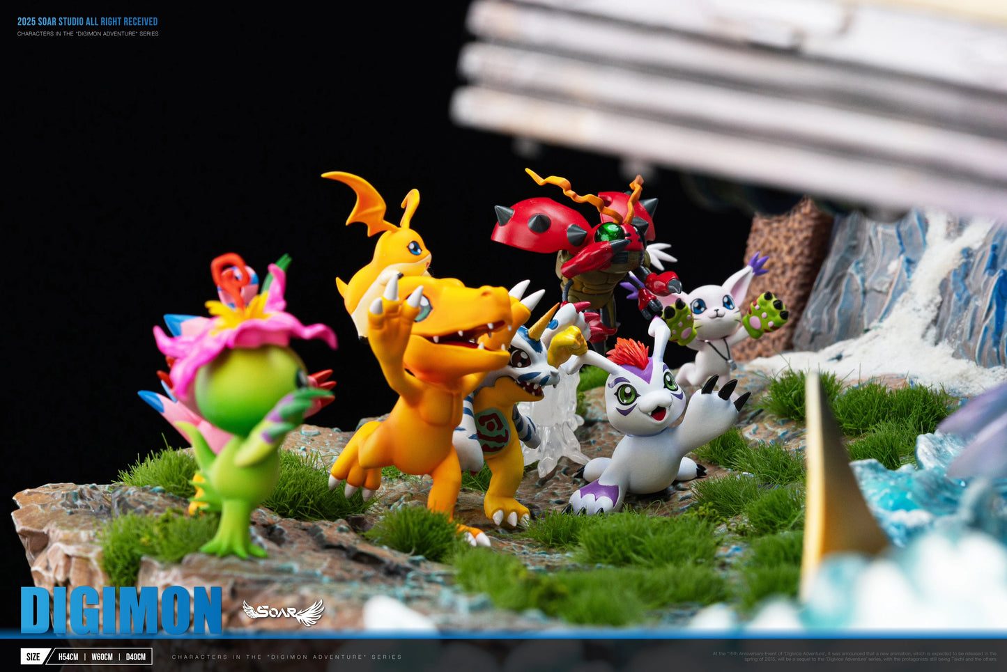 Preventa Resina Niños Elegidos Figura Digimon Soar Estudio