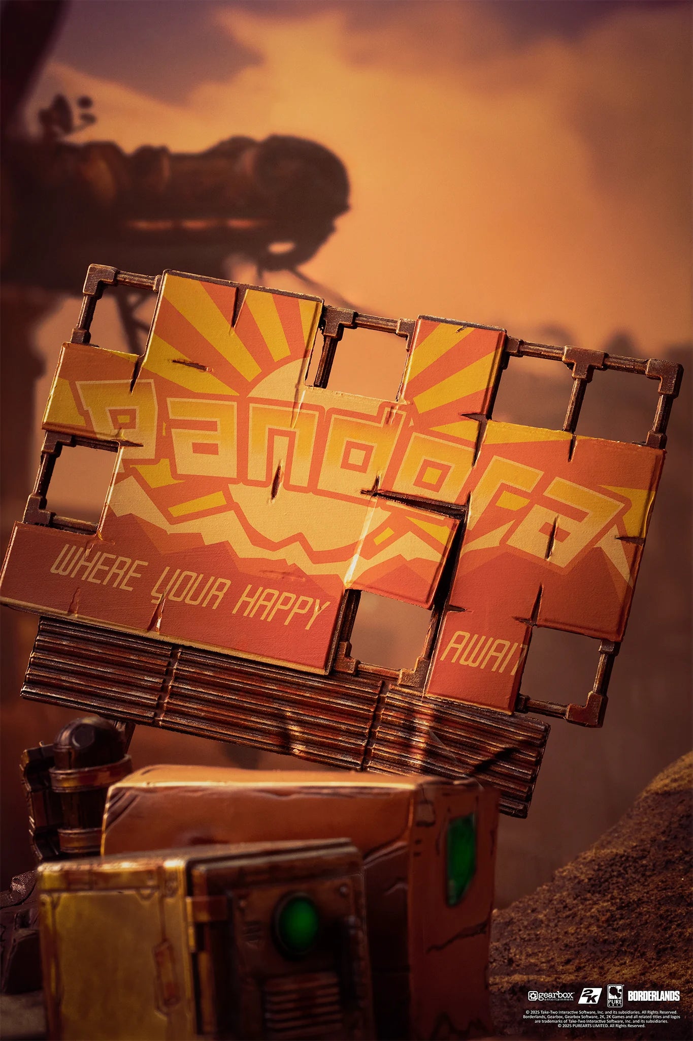 Preventa Resina Psycho & Claptrap Figura Borderlands 3 Pure Arts (Licencia) Estudio