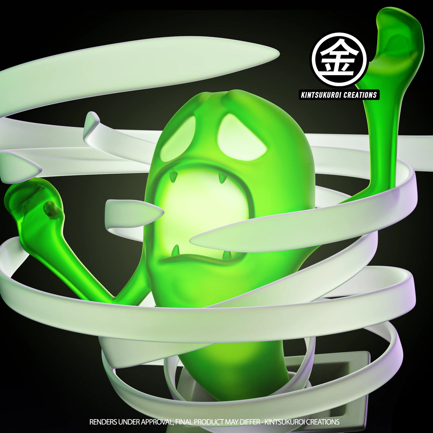 Preventa Resina Luigi Figura Luigi's Mansion 3 Kintsukuroi Creations Estudio