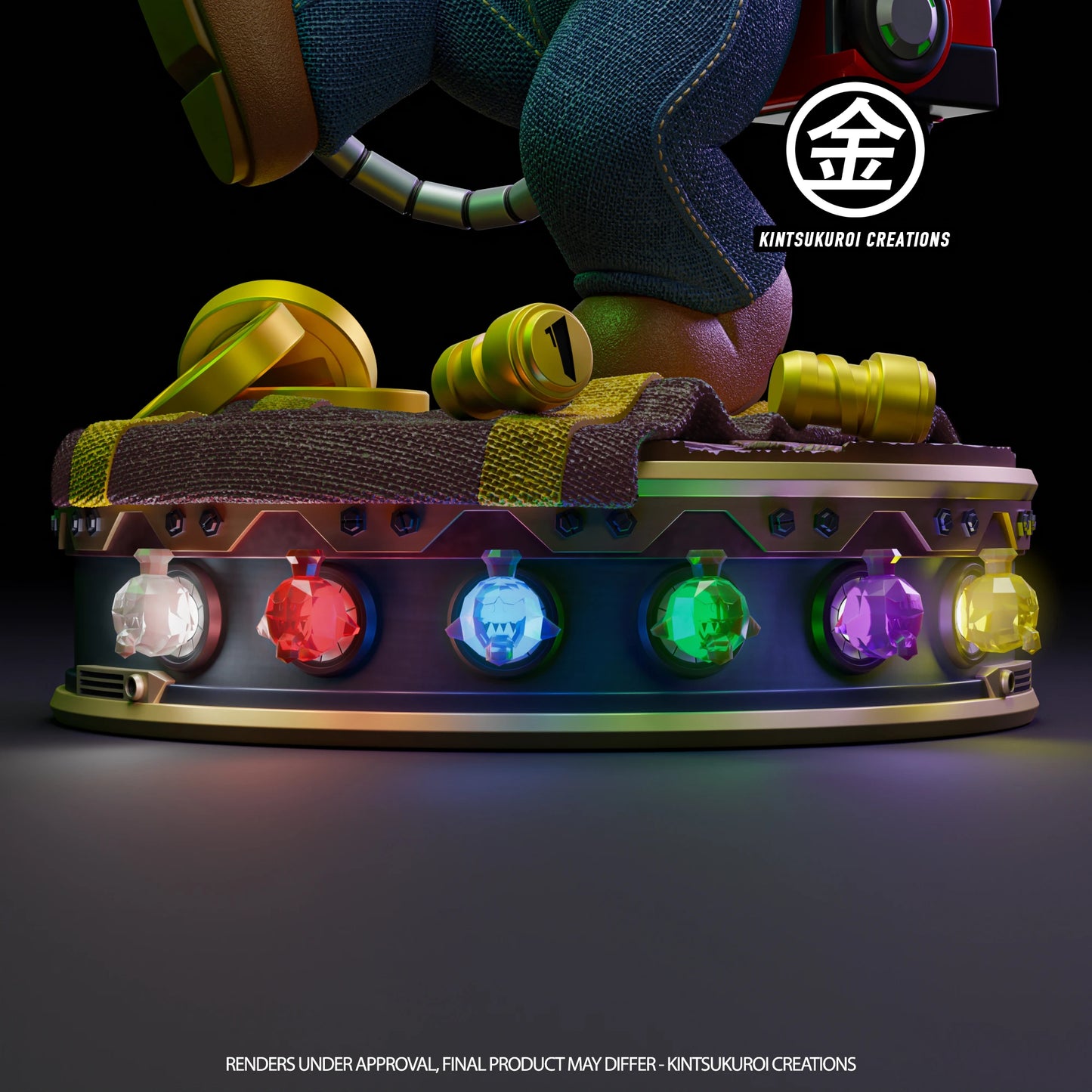 Preventa Resina Luigi Figura Luigi's Mansion 3 Kintsukuroi Creations Estudio