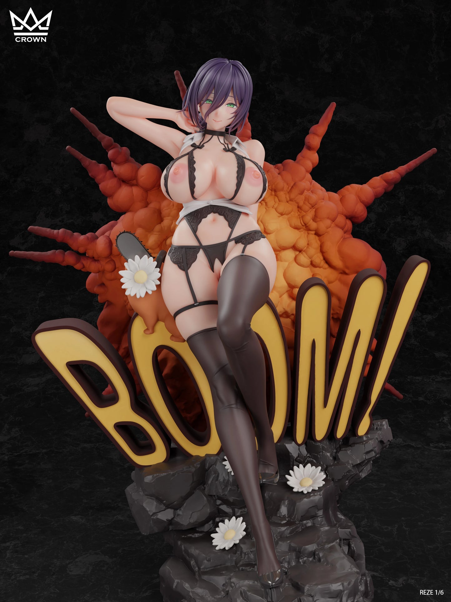 Preventa Resina Reze  Figura Chainsaw Man Crown   Estudio