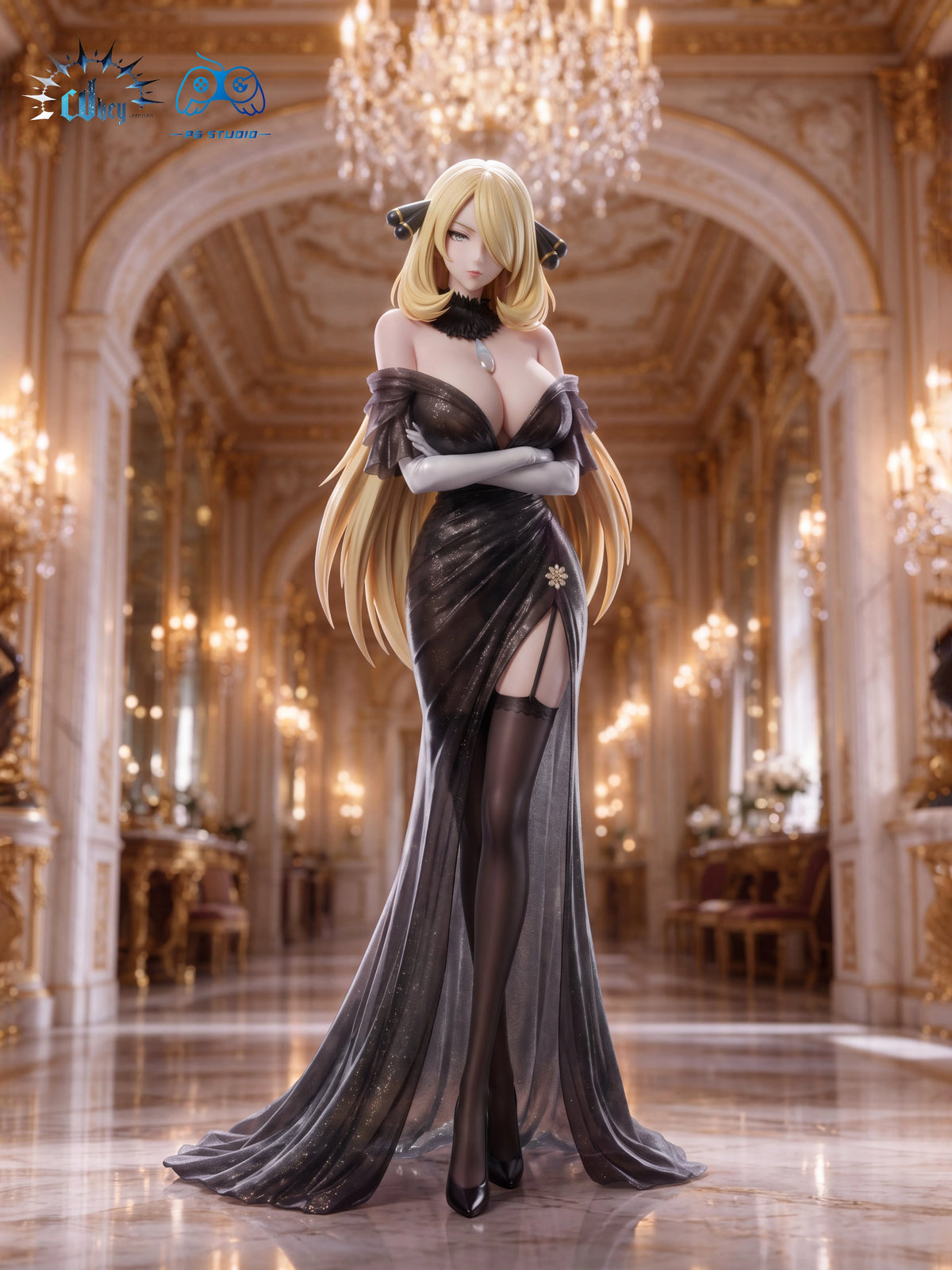 Preventa Resina Cynthia Figura Pokemón 1/6 Cdkey & PG Estudio