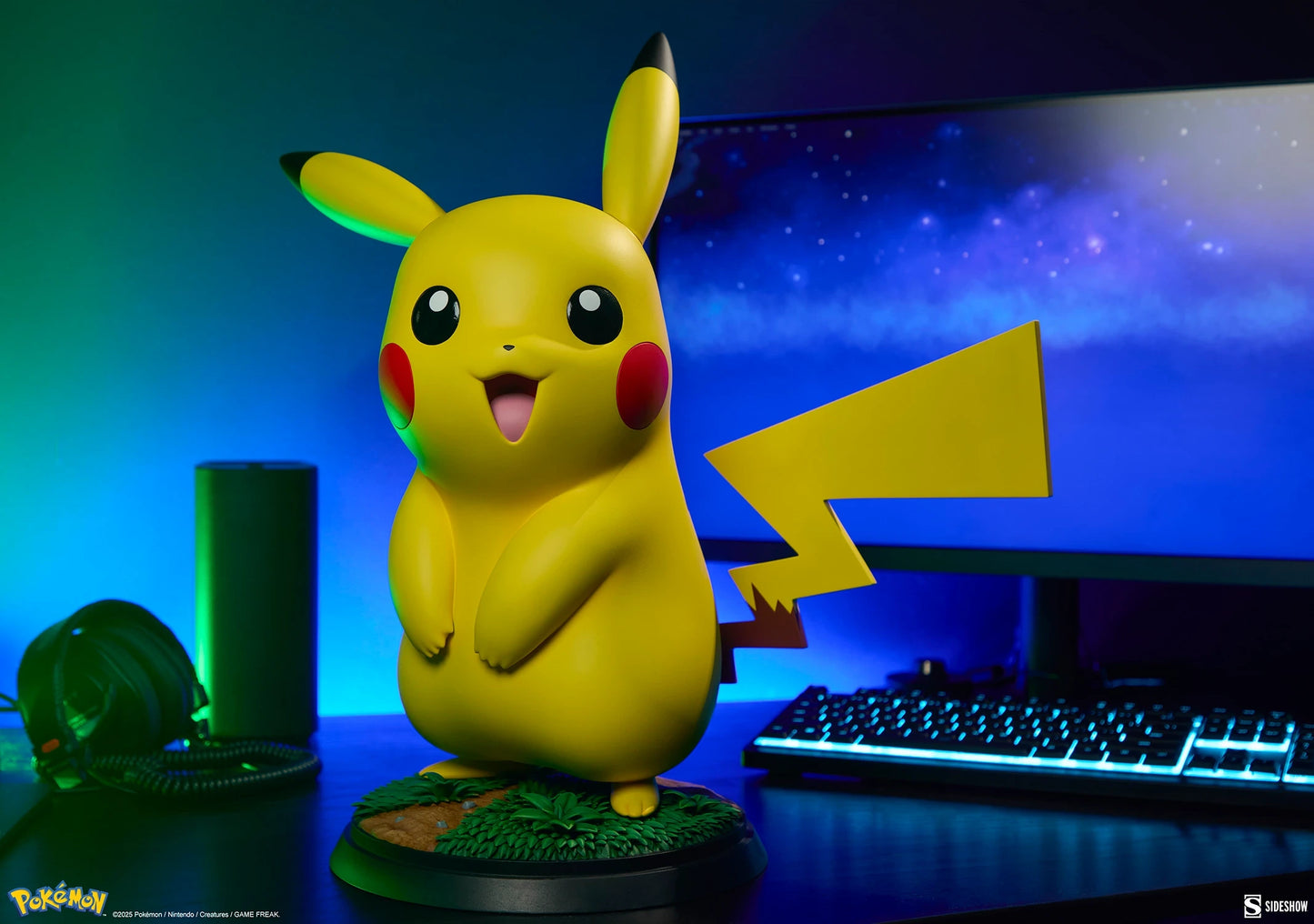 Preventa Resina Pikachu Figura Pokemón Sideshow Collectibles (Licencia) Estudio