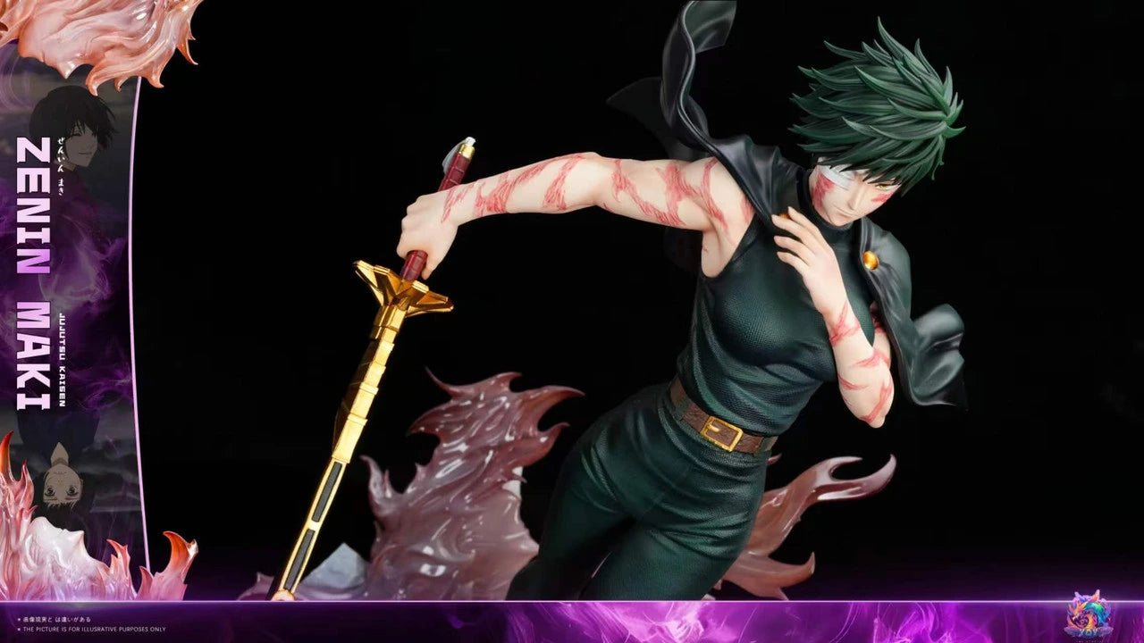 Preventa Resina Maki Zenin Figura Jujutsu Kaisen YQY Estudio