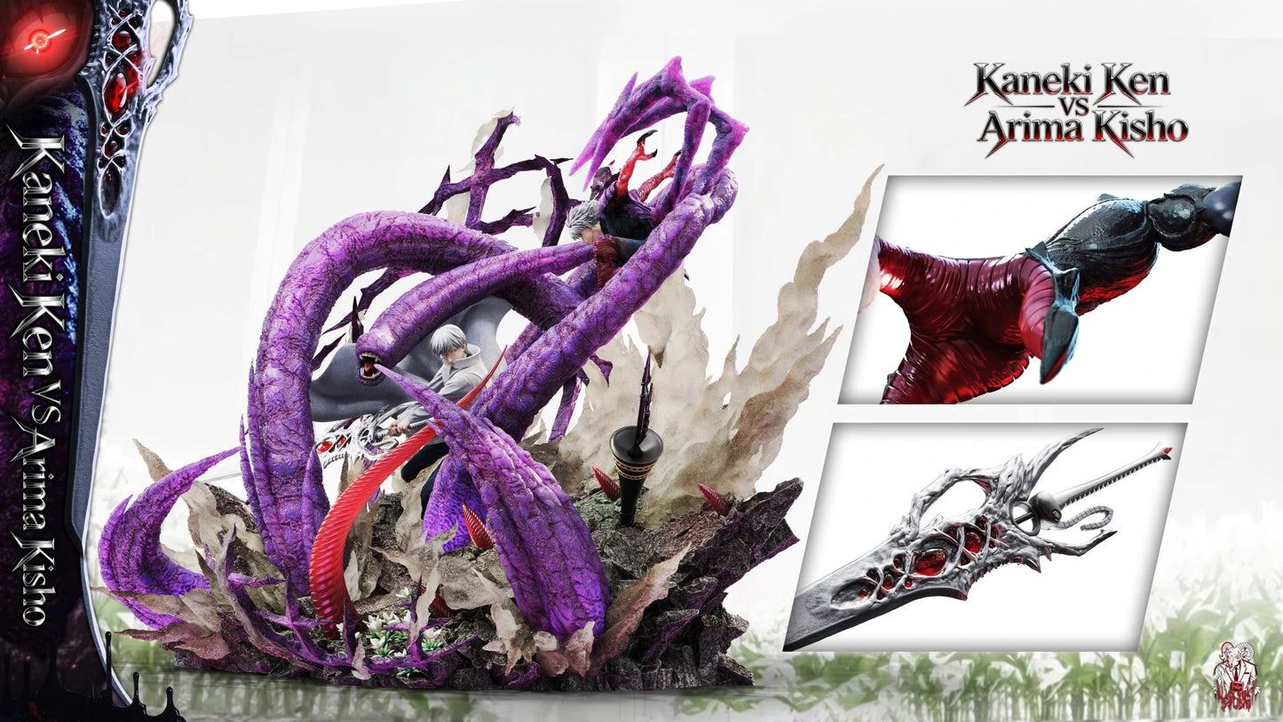 Preventa Resina Kaneki Ken vs Arima Kisho Figura Tokyo Ghoul Black Goat Estudio