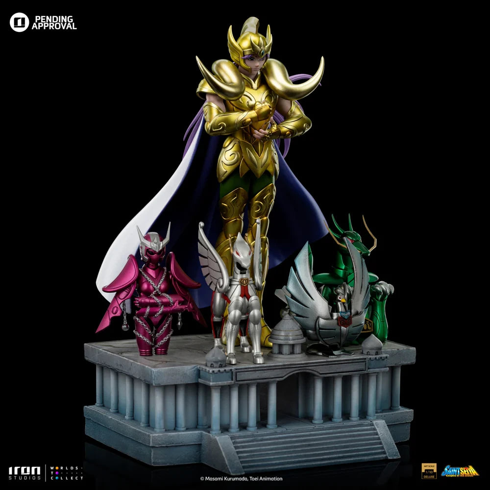 Preventa Resina Mu de Aries Figura Caballeros del Zodiako Iron (Licencia) Estudio