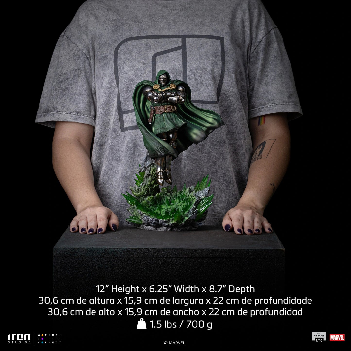 Preventa Resina Doctor Doom Figura Marvel "Infinity Gauntlet" Iron (Licencia) Estudio