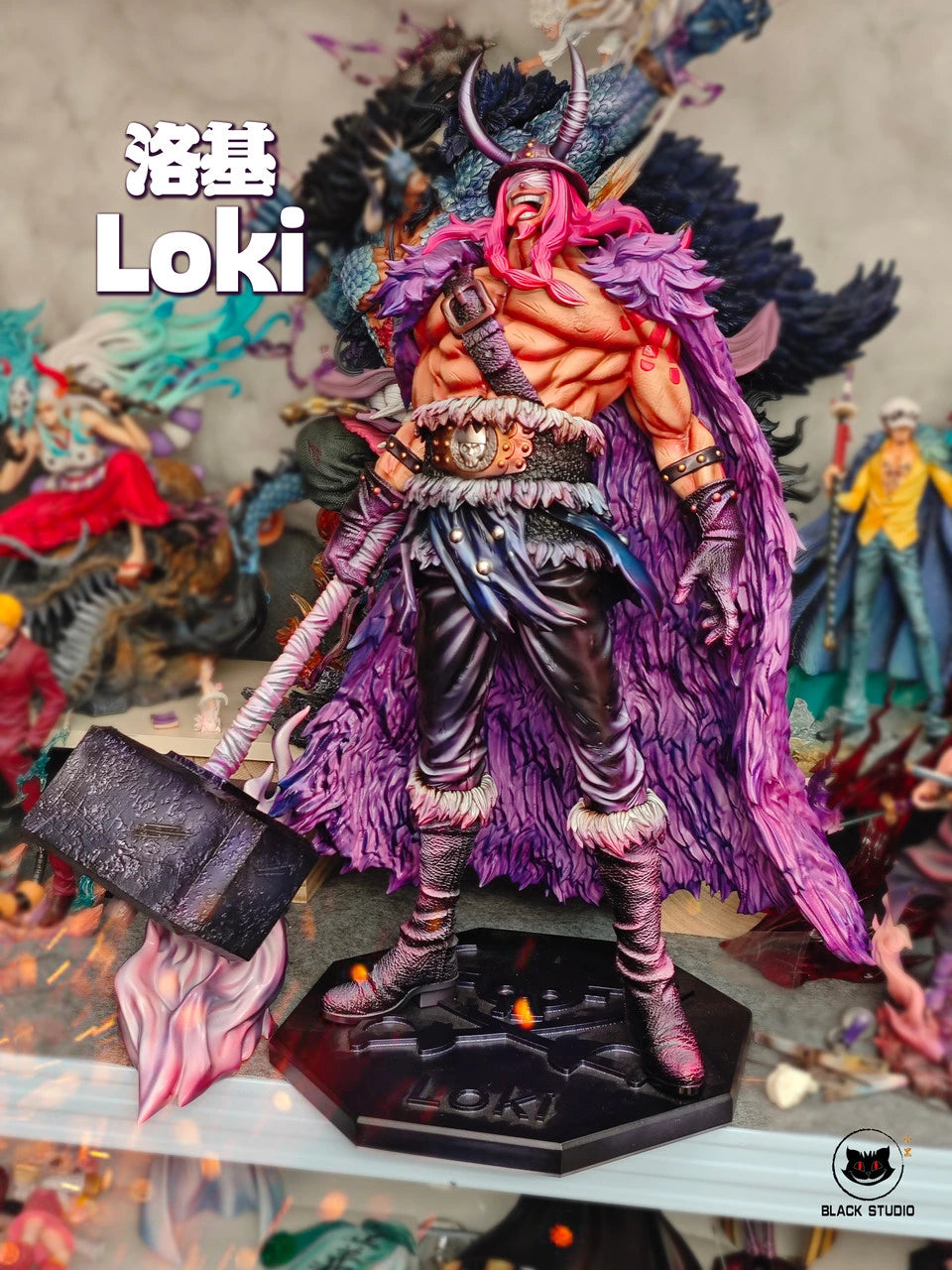 Preventa Resina Loki & Ragnir Figura One Piece Black  Estudio