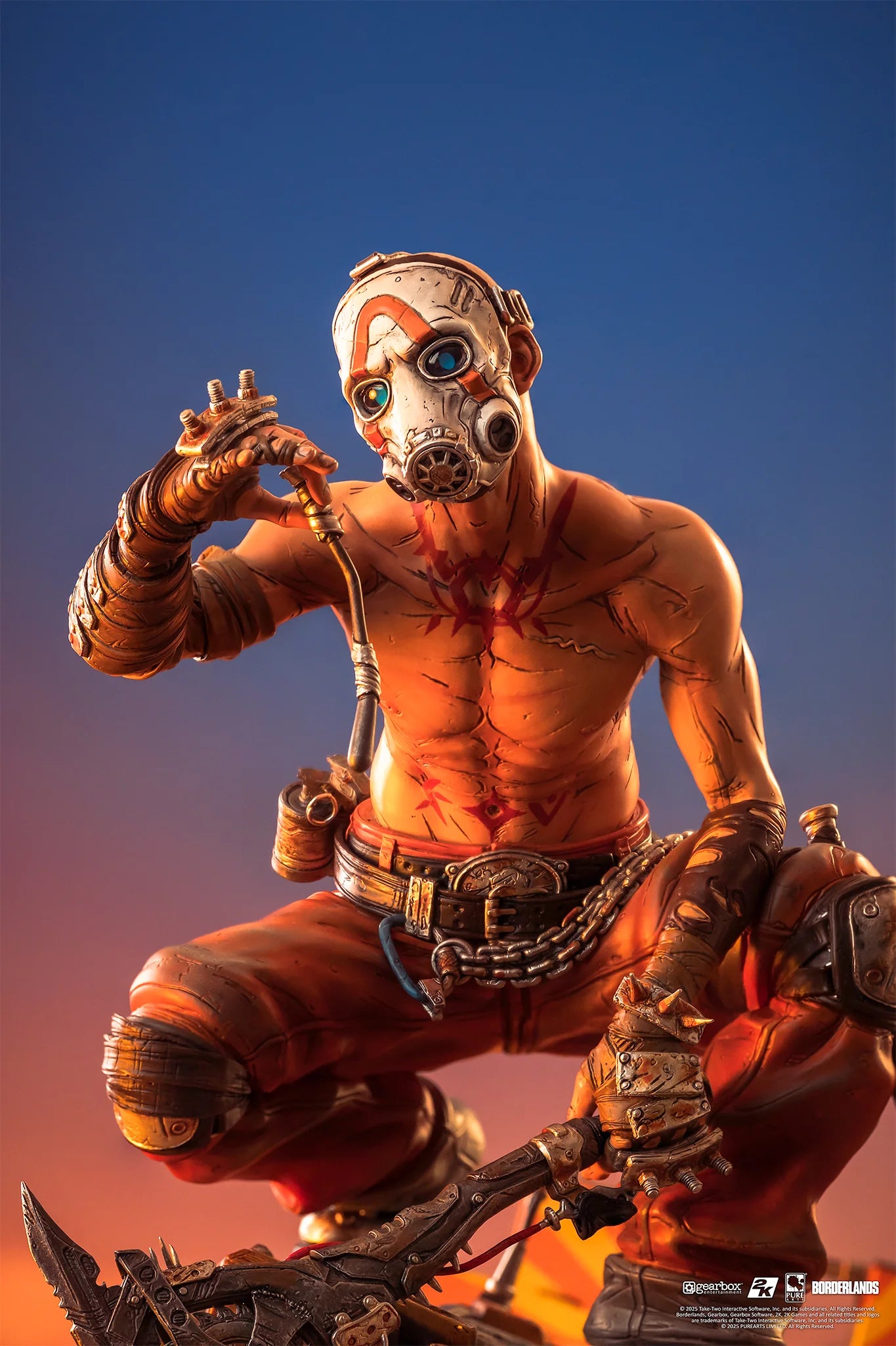 Preventa Resina Psycho & Claptrap Figura Borderlands 3 Pure Arts (Licencia) Estudio