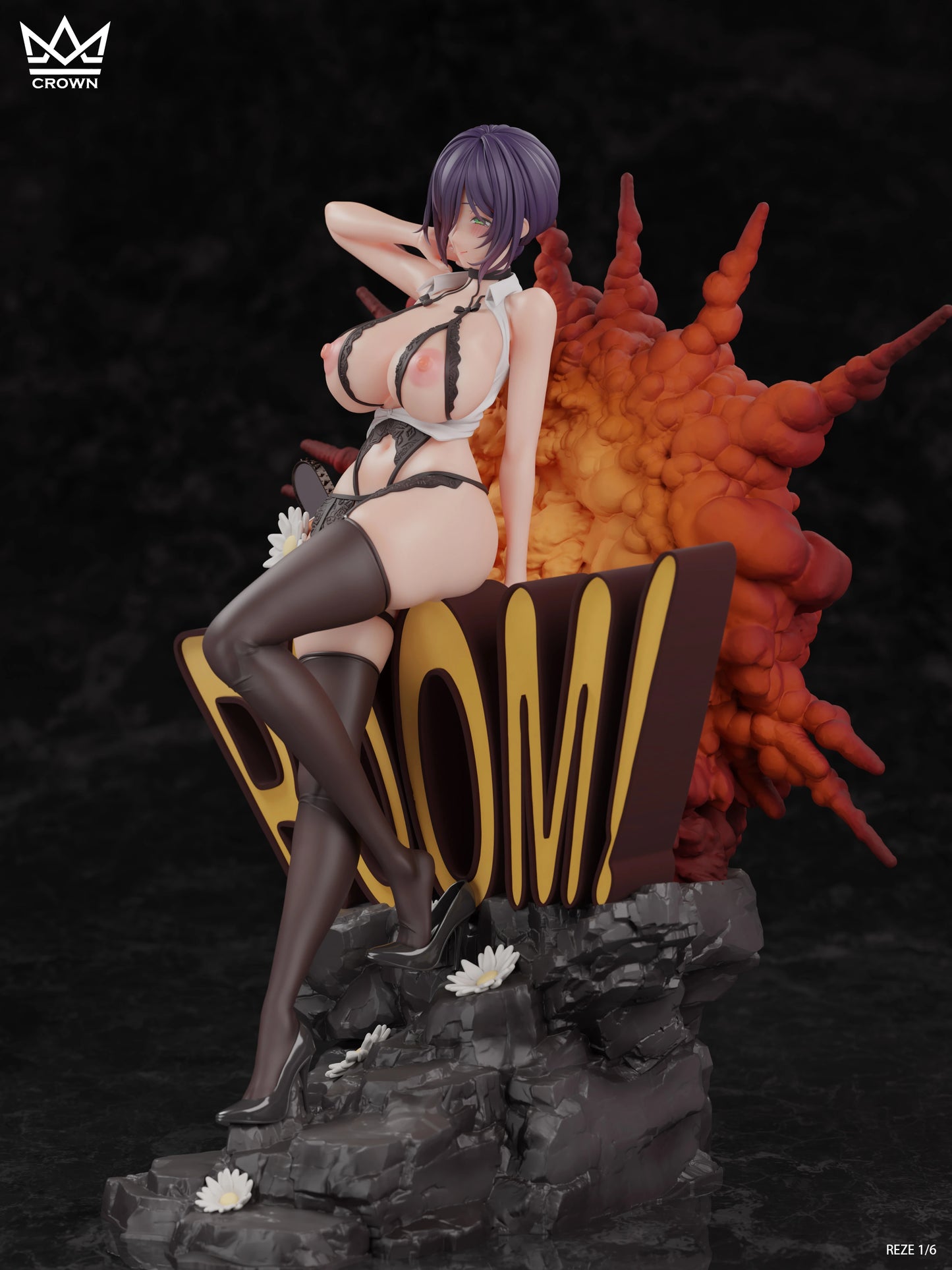 Preventa Resina Reze  Figura Chainsaw Man Crown   Estudio