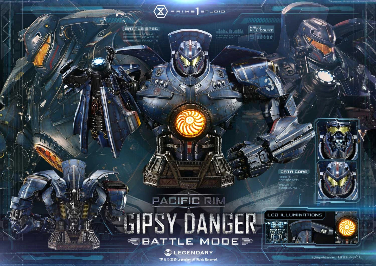 Preventa Resina Gipsy Danger  Figura Pacific Rim  Prime 1 (Licencia) Estudio