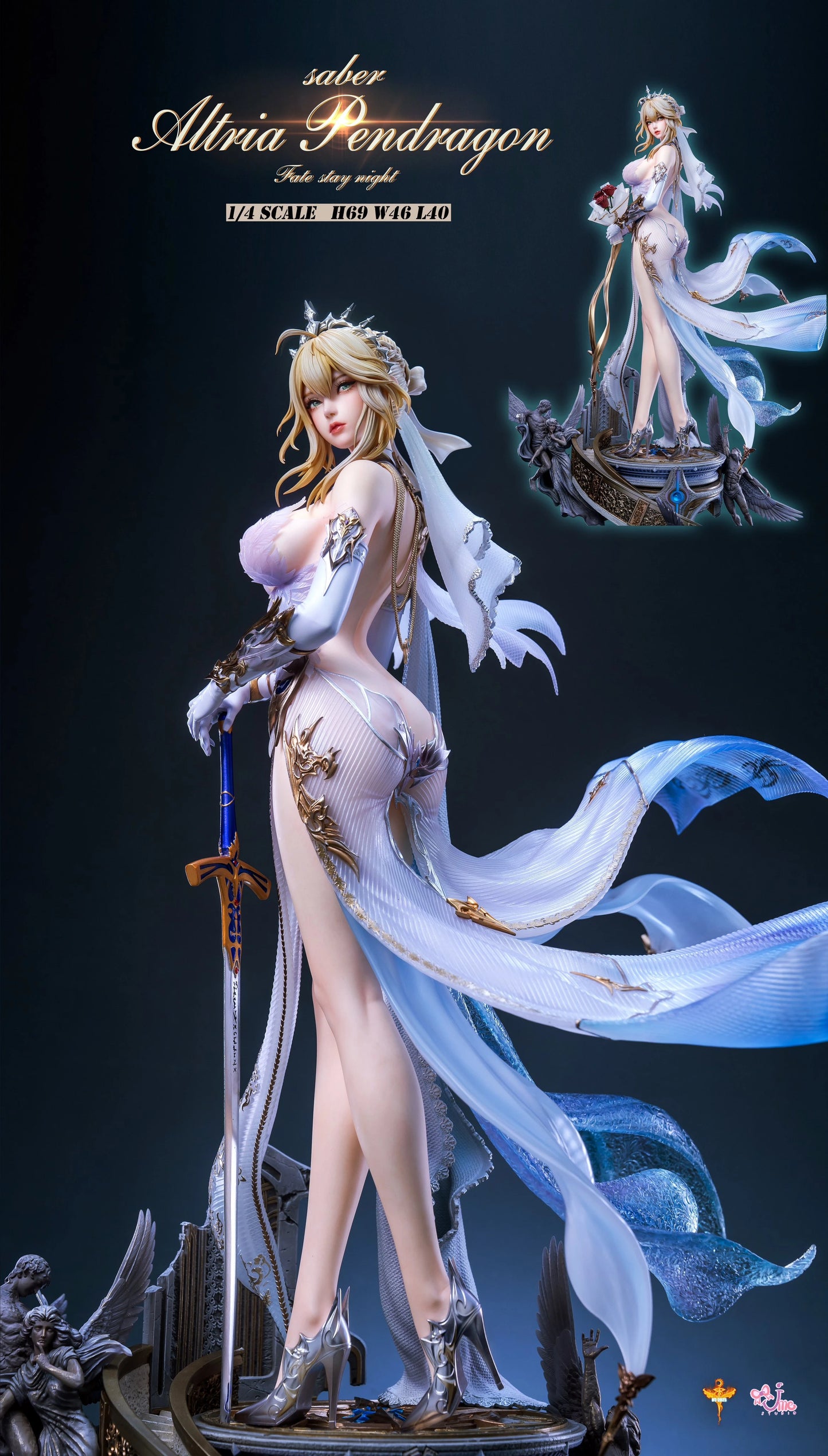 Preventa Resina Artoria Pendragon Saber Figura Fate/Stay Night DT  Estudio
