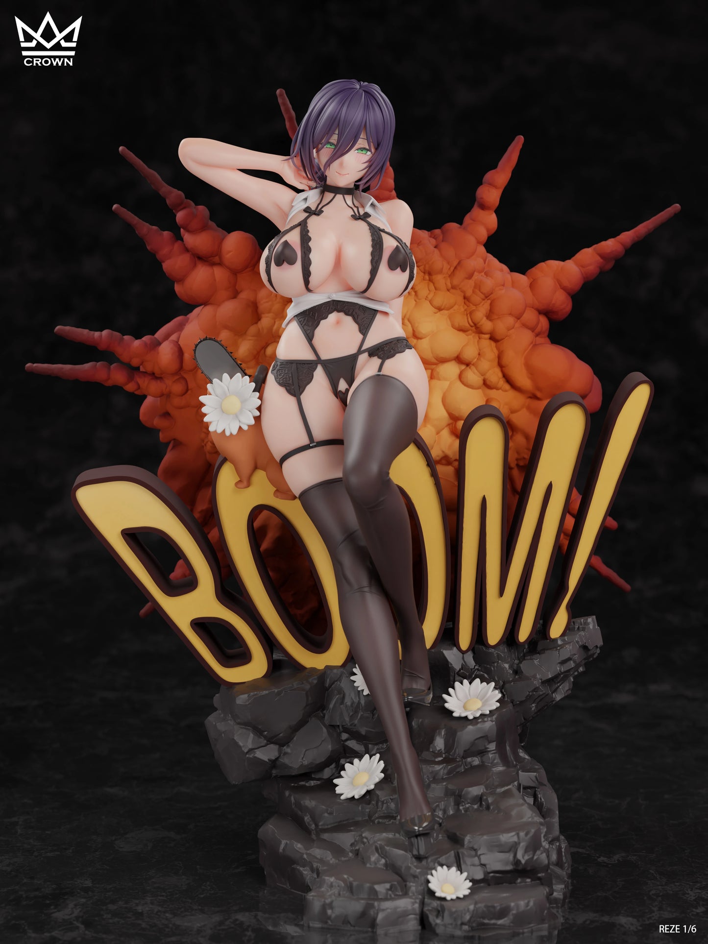 Preventa Resina Reze  Figura Chainsaw Man Crown   Estudio