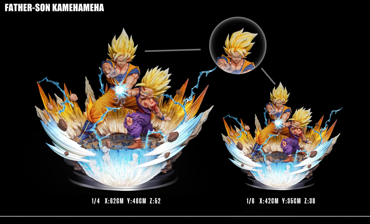 Preventa Resina Gohan & Goku Figura Dragon Ball Figure Class Estudio