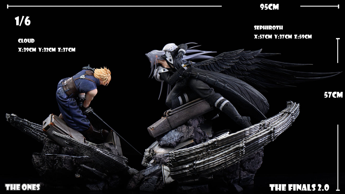 Preventa Resina Clouds vs Sephiroth Figura Final Fantasy VII The Ones  Estudio