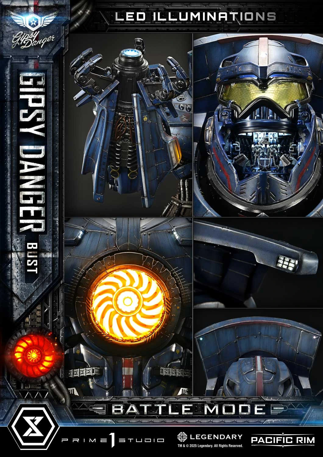 Preventa Resina Gipsy Danger  Figura Pacific Rim  Prime 1 (Licencia) Estudio