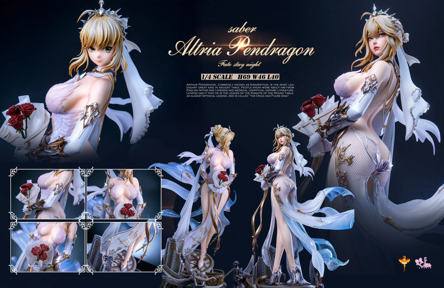 Preventa Resina Artoria Pendragon Saber Figura Fate/Stay Night DT  Estudio