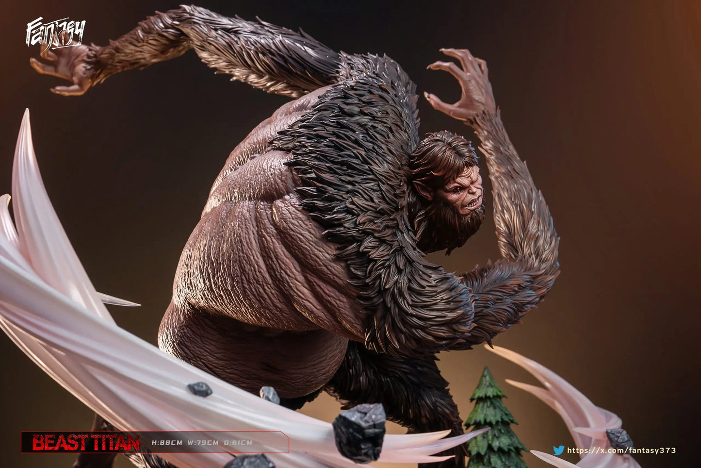 Preventa Resina Titan Bestia Figura Attack On Titan Fantasy Estudio