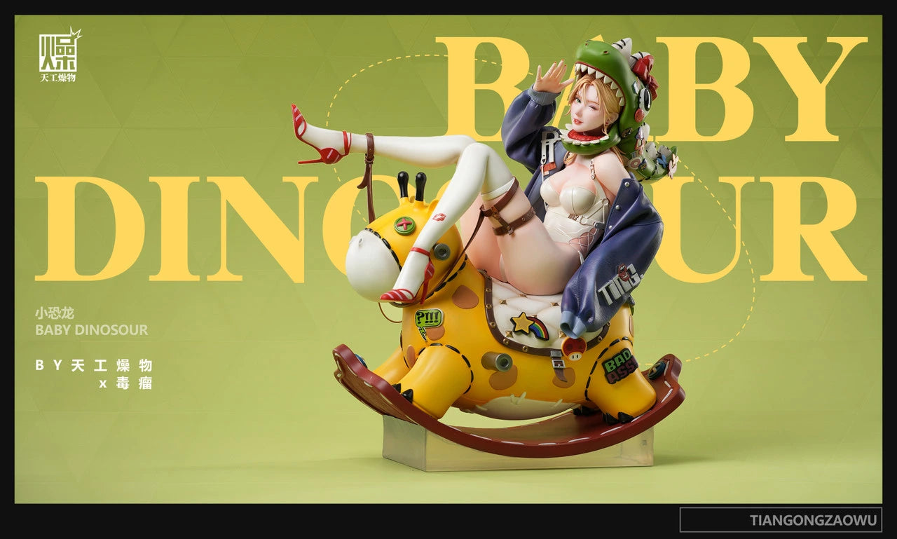 Preventa Resina Baby Dinosaur Figura Original Series TGZW (Licencia) Estudio