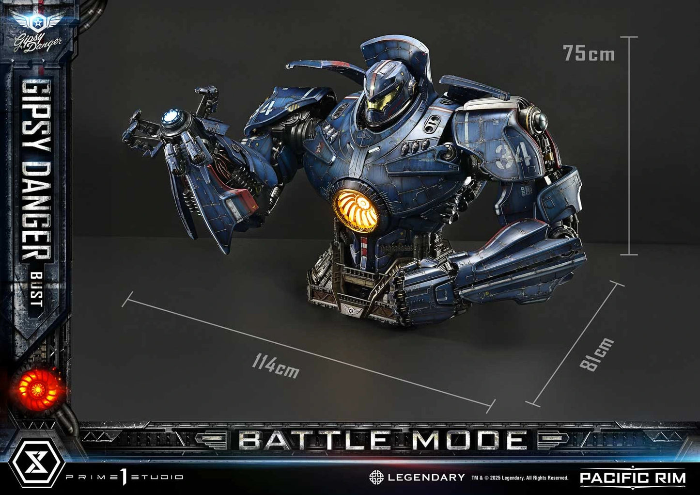 Preventa Resina Gipsy Danger  Figura Pacific Rim  Prime 1 (Licencia) Estudio