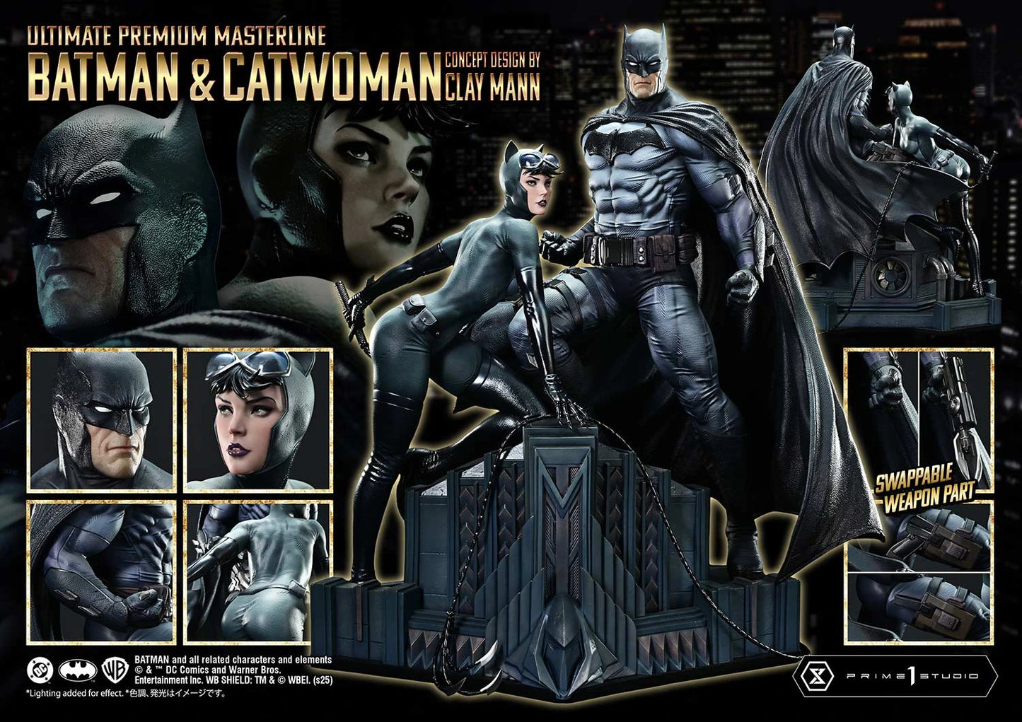 Preventa Resina Batman & Catwoman Figura Batman Comics Prime 1 (Licencia) Estudio