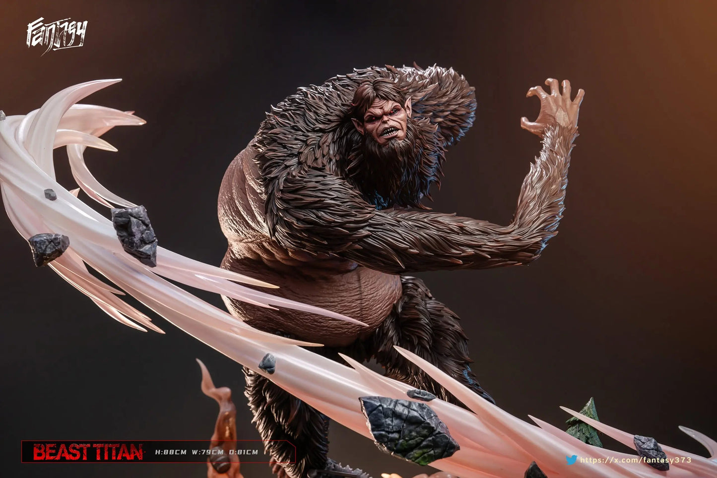 Preventa Resina Titan Bestia Figura Attack On Titan Fantasy Estudio