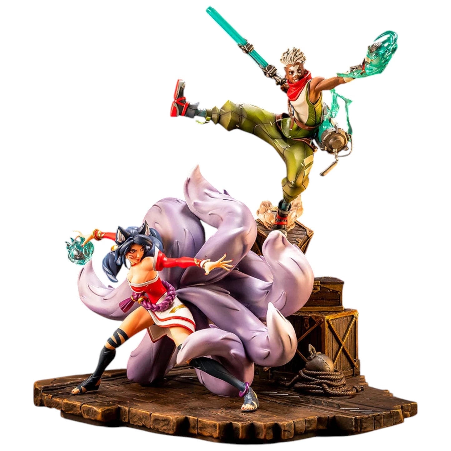 Preventa Resina Ekko & Ahri Figura League of Legends PureArts (Licencia) Estudio
