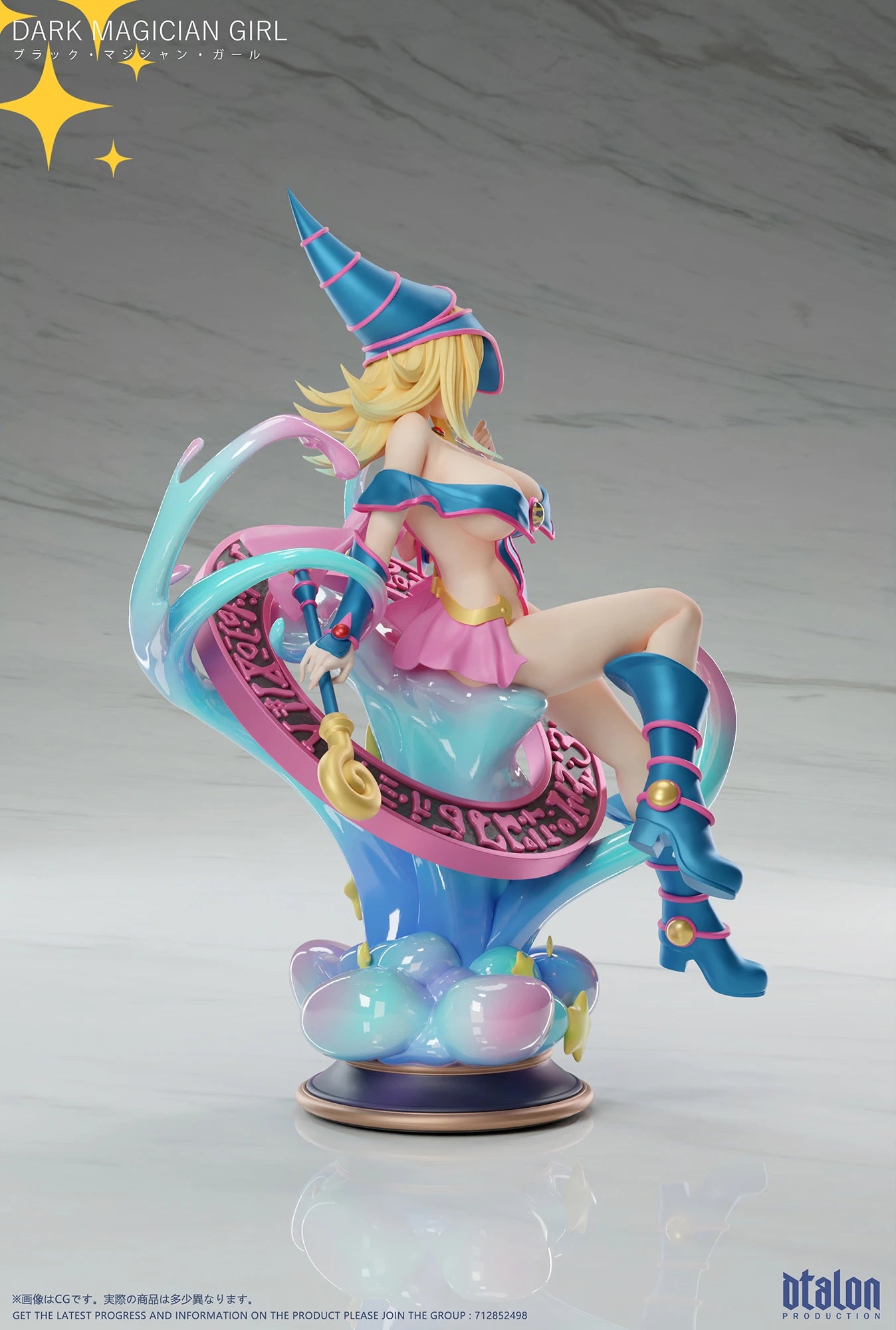 Preventa Resina Maga Oscura Figura Yu-Gi-Oh! DTalon Estudio