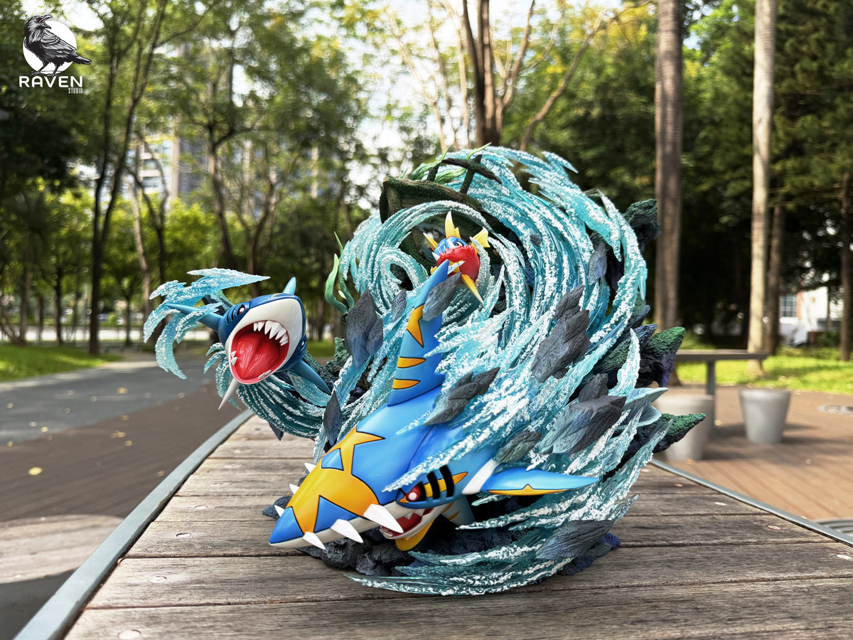 Preventa Resina Sharpedo Evolution Figura Pokemón 1/6 Raven Estudio