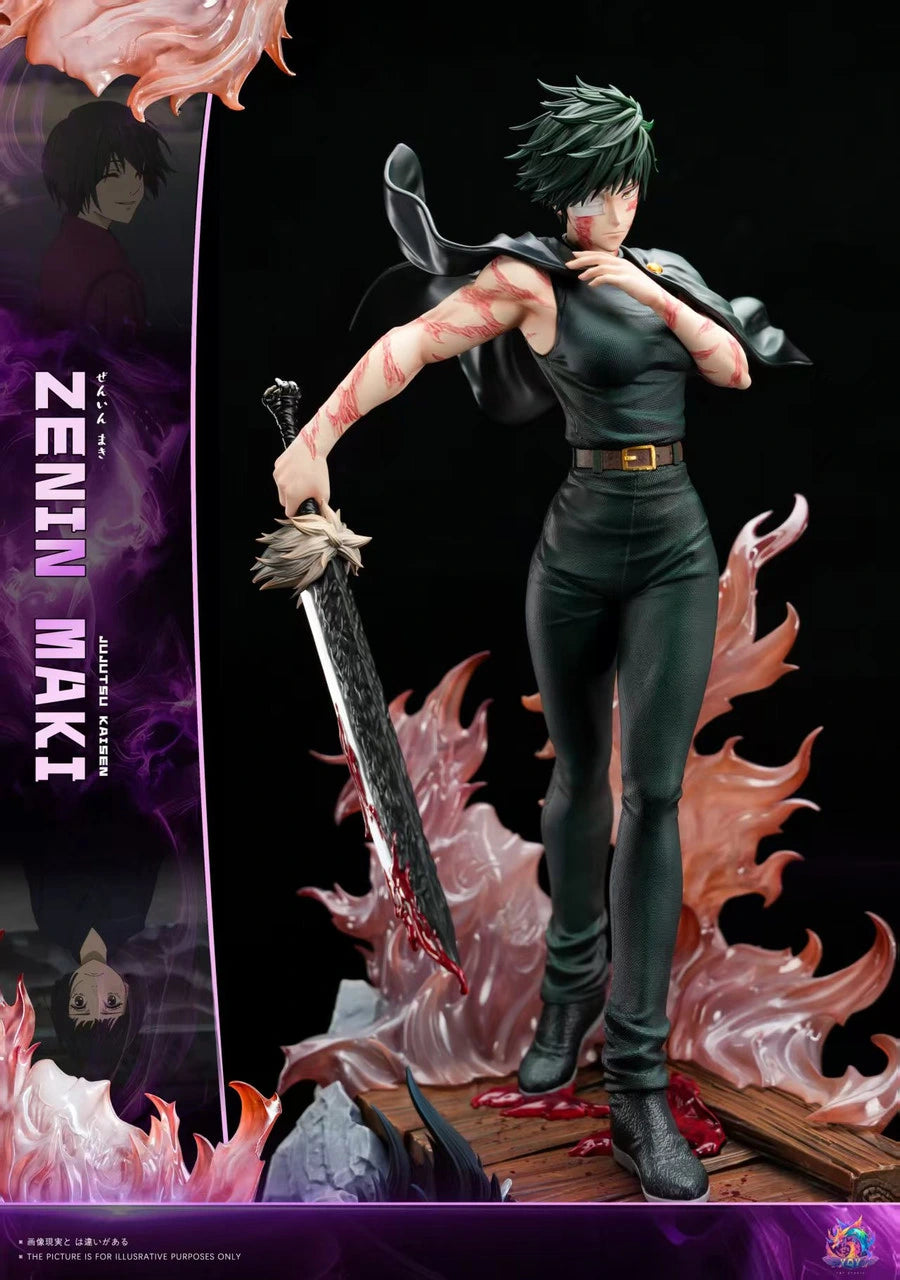 Preventa Resina Maki Zenin Figura Jujutsu Kaisen YQY Estudio