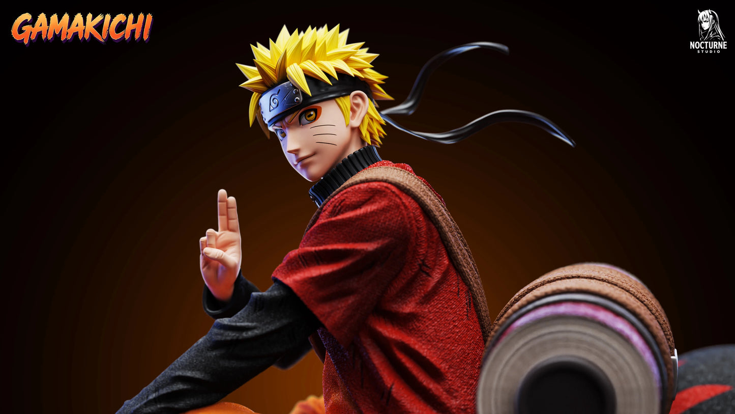 Preventa Resina Naruto & Gamakichi Figura Naruto Nocturne & ICE  Estudio