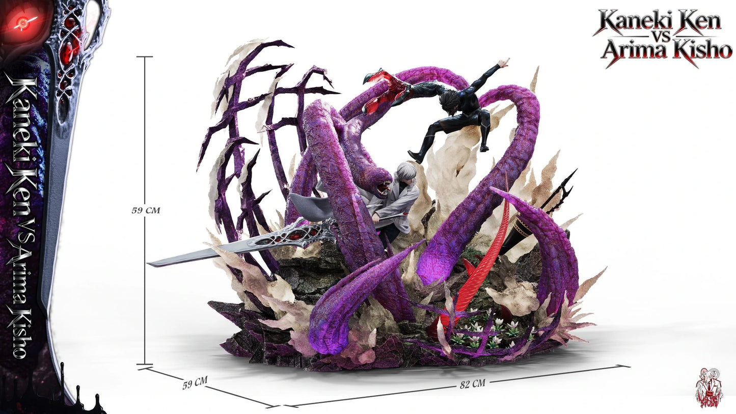 Preventa Resina Kaneki Ken vs Arima Kisho Figura Tokyo Ghoul Black Goat Estudio