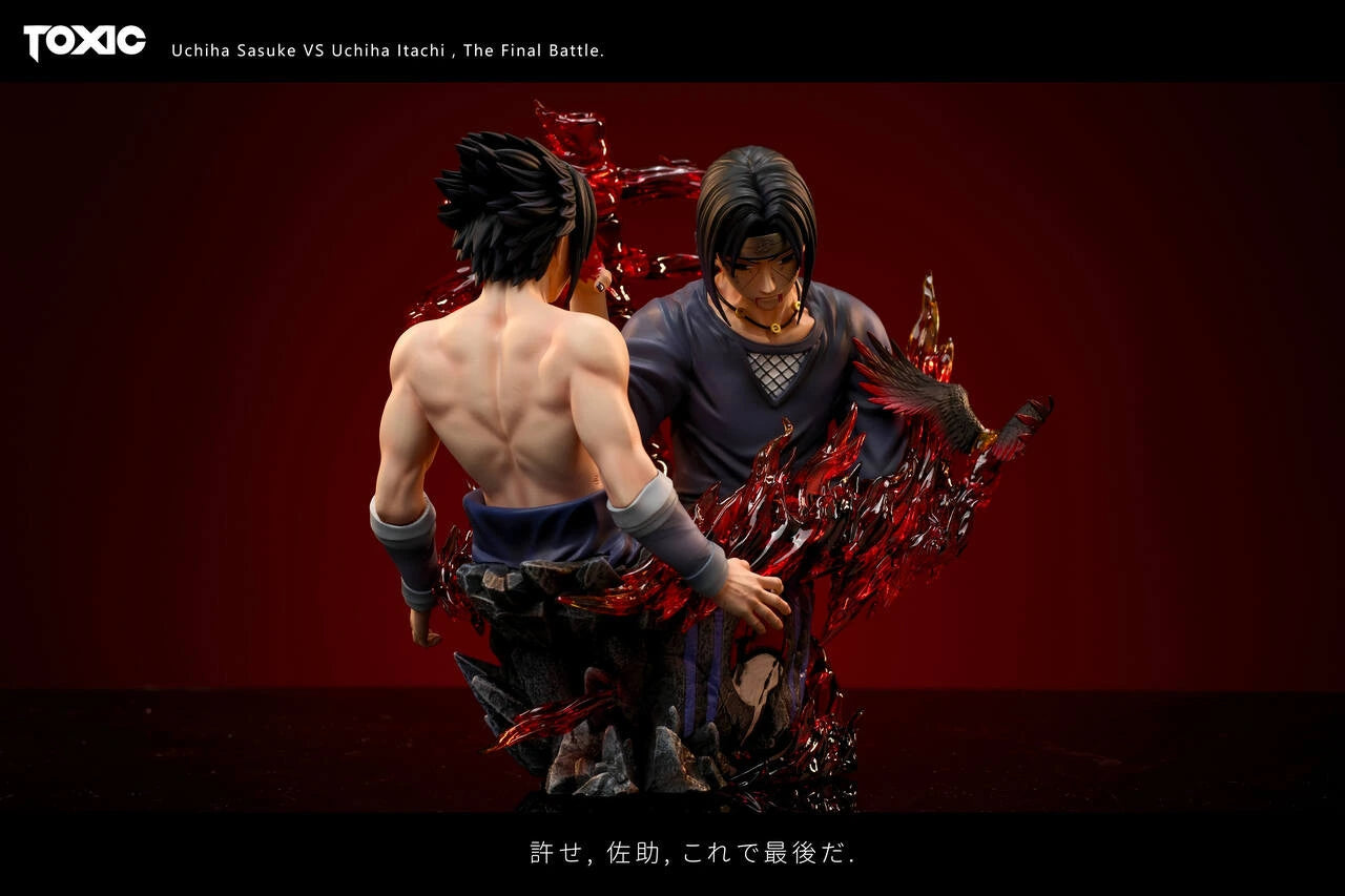 Preventa Resina Sasuke vs Itachi Figura Naruto Toxic Estudio