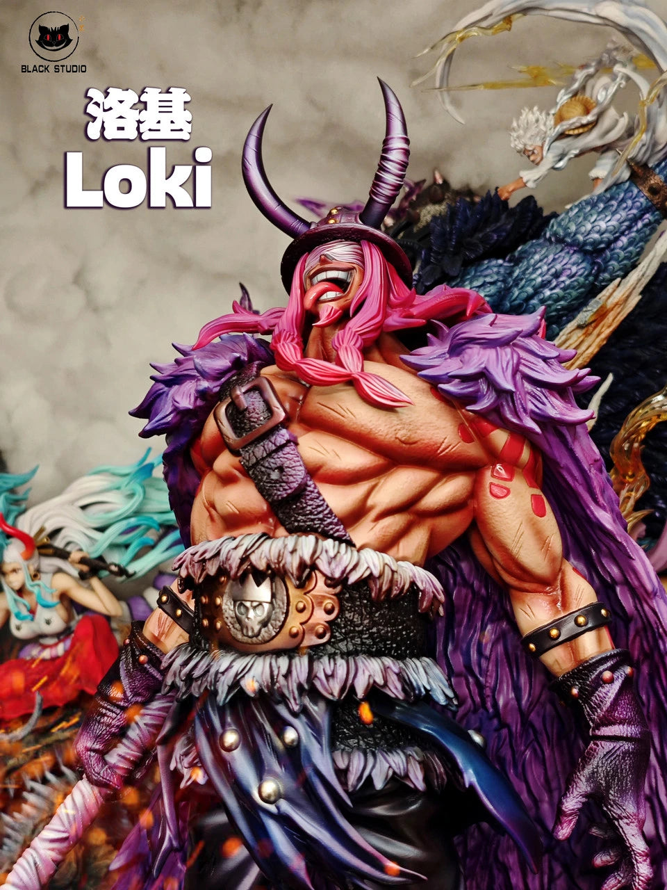 Preventa Resina Loki & Ragnir Figura One Piece Black  Estudio