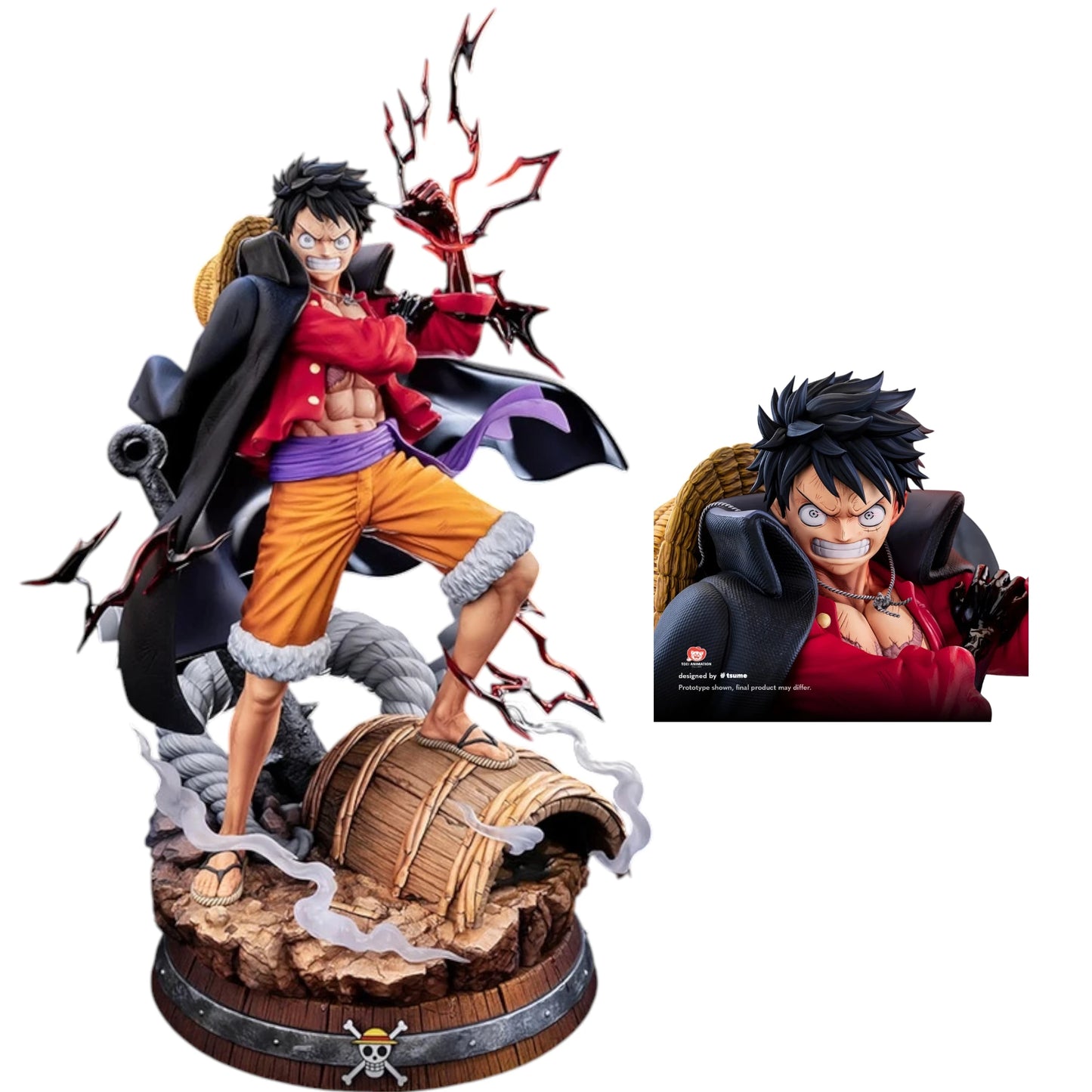 Preventa Resina Monkey D. Luffy  Figura One Piece Tsume Art (Licencia) Estudio