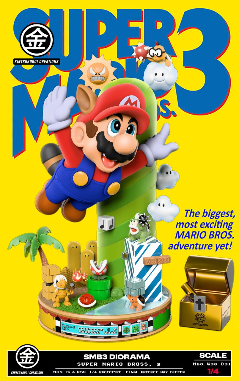 Preventa Resina Mario  Figura Super Mario Bros 3  Kintsukuroi Estudio