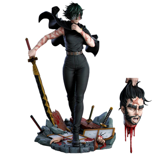 Preventa Resina Maki Zenin Figura Jujutsu Kaisen Karasu Collectibles Estudio