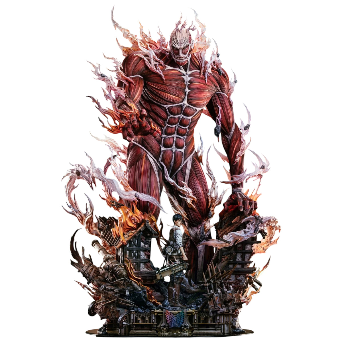 Preventa Resina Titan Colosal & Bertolt Hoover Figura Attack On Titan Hertz  Estudio