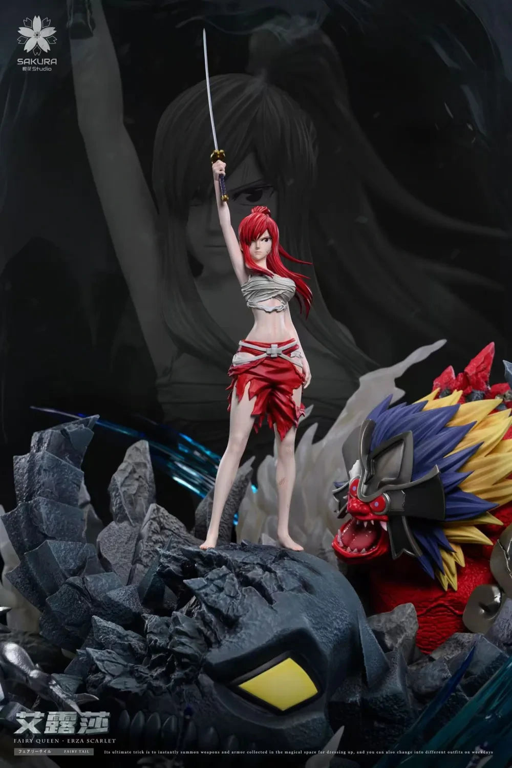 Preventa Resina Erza Scarlet Figura Fairy Tail Sakura Estudio