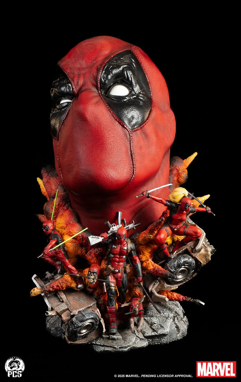 Preventa Resina Deadpool Figura Deadpool Premium Collectibles (Licencia) Estudio
