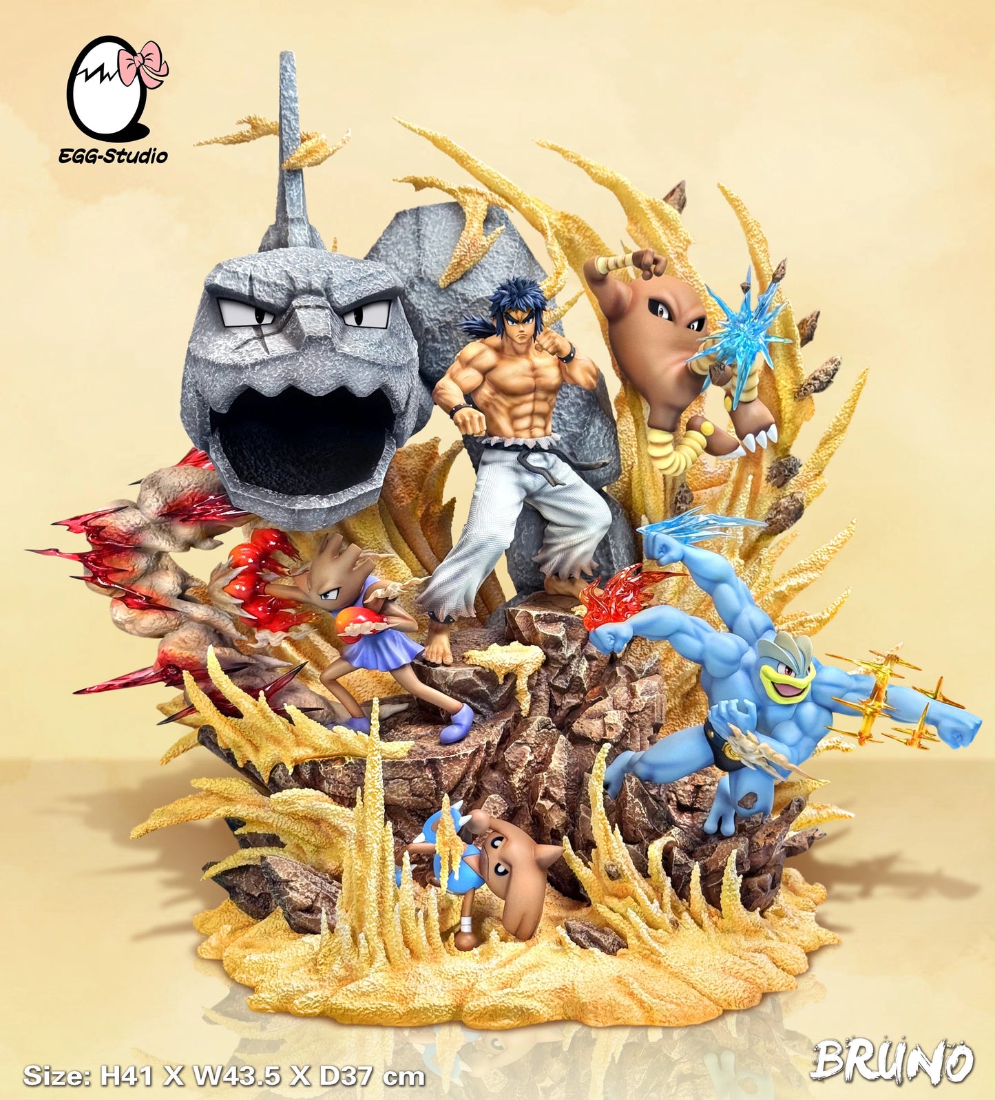 Preventa Resina Bruno (Alto Mando) Figura Pokemón EGG Estudio