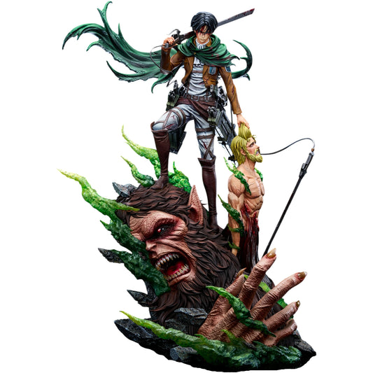 Preventa Resina Levi vs Zeke Figura Attack On Titan BK & LK  Estudio