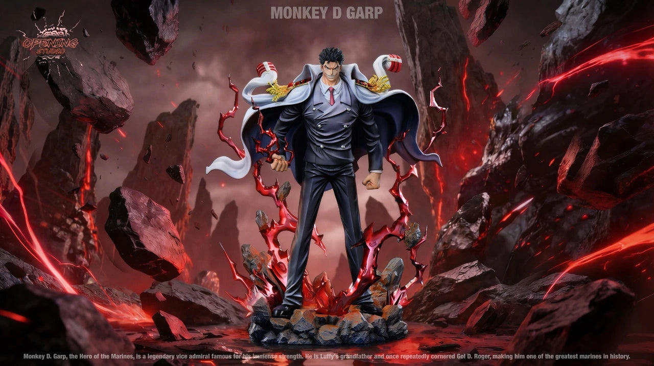 Preventa Resina Monkey D. Garp Figura One Piece Opening  Estudio